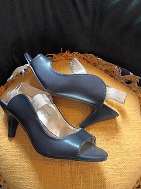 Black Slingback Sandals